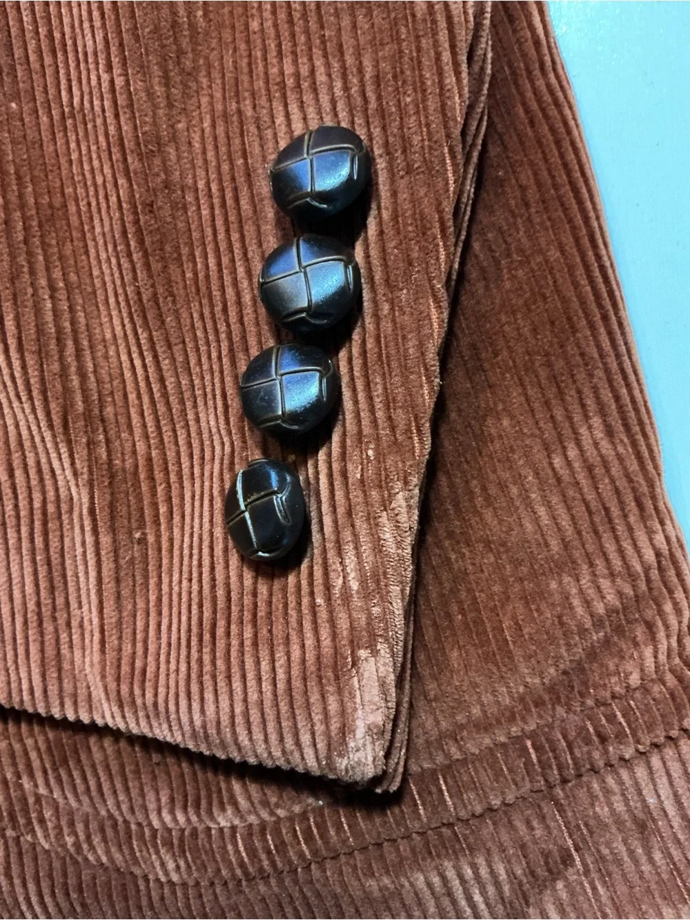 Vintage Sears The Corduroy Collection Burnt Orange Sportscoat Blazer Jacket